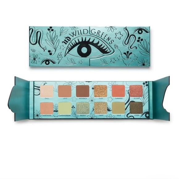 NWT Urban Decay Wild Greens Eyeshadow Pallet - Picture 2 of 13
